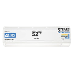 Voltas 185V Vectra CAR 1.5 ton 5 star inverter Split AC|4-IN-1 Adjustable mode|Energy Efficient|High ambient Cooling-cools even at 52Â°C|Anti dust filter with Anti-microbial coating|Copper Coil|White