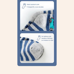 SYGA 5 Pairs Socks Baby Autumn And Winter Cotton Socks, Baby Mid-Calf Socks 9M - 24M