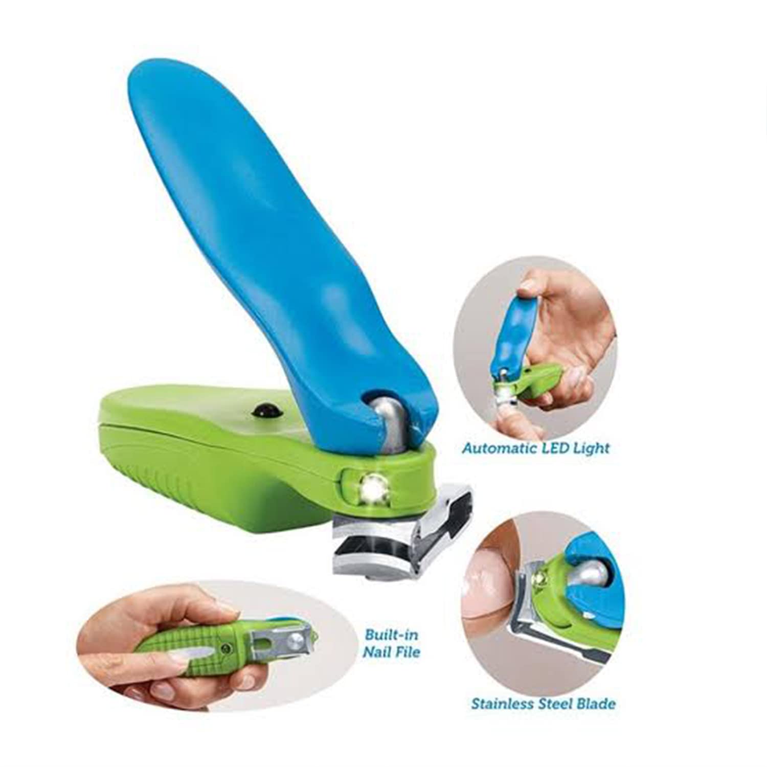 SYGA Nail Clipper with LED Light for Man, Women, Baby, Newborn Toddler and Finger Nails