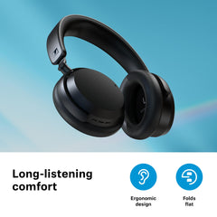 Sennheiser ACCENTUM Wireless Headphones, German Design, Hybrid ANC, 50H Battery, Multipoint Connectivity, Crystal Clear Calls, 10 Min Quick Charge = 5Hr Playback, 1Y Warranty, Black