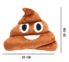 Syga Emoji Soft Toy (32cm, Brown)