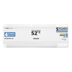 Voltas 125V Vectra CAW 1 ton 5 star inverter Split AC|4-IN-1 Adjustable mode|Energy Efficient|High ambient Cooling-cools even at 52Â°C|Anti dust filter with Anti-microbial coating| Copper Coil | White