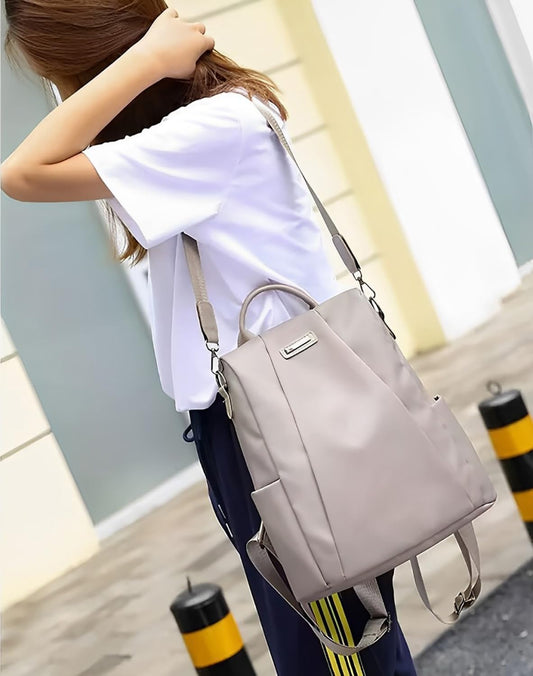 SYGA Women Backpacks Simple And Versatile Oxford Cloth Women's Bag (Khaki)