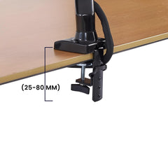 SYGA NB G50 Heavy Duty Monitor Mount, Gas Spring Arm for 27-45 inch Screens, 5-16kg Weight Capacity, Black