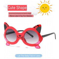 SYGA Children's Cute Cat Goggles Girl Baby Uv Protection Glasses Baby Children's Polarized Sunglasses - Black
