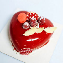 Syga Silicon Single Hole Heart Shape Mousse Cake Mold French Dessert Baking Cake Mould White
