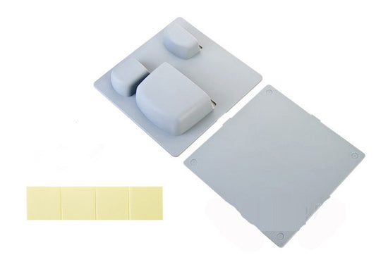 SYGA Plastic Self-Adhesive Accessories Holder, Storage Stand, Home Organizer Wall-Mounted Top 2 Holders (Medium, Grey)