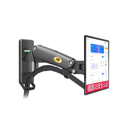 SYGA NB F120 Monitor Wall Mount, Air Pressure Hover, 17-27 Inch Screen Support, Aluminium Alloy Construction