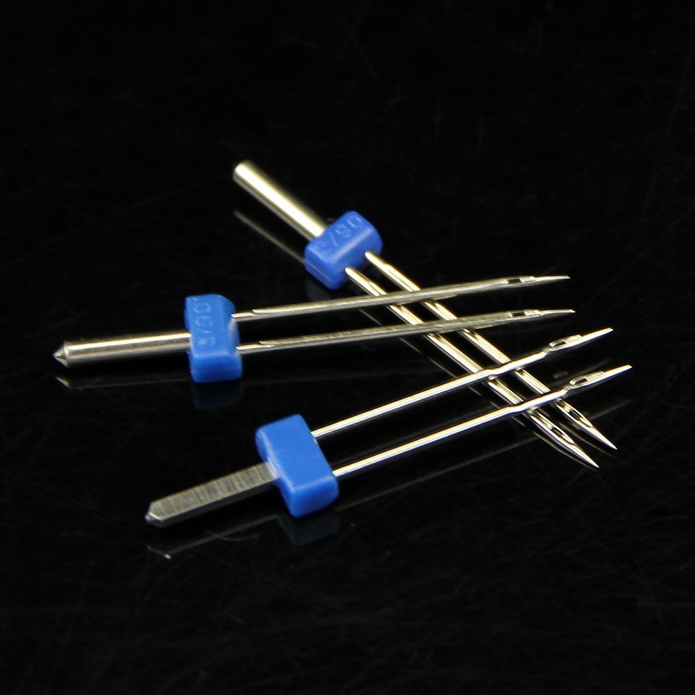 Imported Double Needles Pins for Domestic Sewing Machine - 3 Pieces