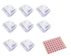 SYGA Set of 8 Transparent C Shape Baby Safety Corner Gaurd Baby Proofing Corner Protector