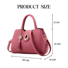 Syga Women's Elegant Handbag Stylish Crossbody Shoulder Bag with Tassel Charm