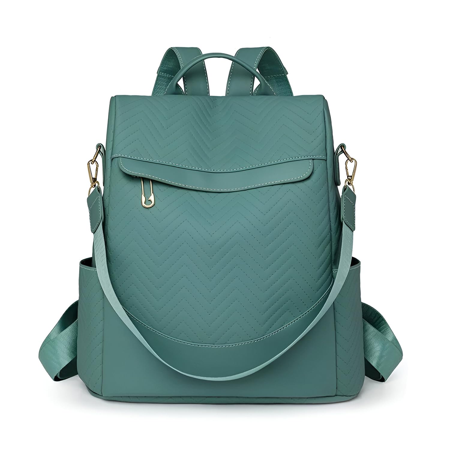 SYGA Women Stylish Backpack – Elegant Chevron Pattern with , Ideal for Travel, Work, and Daily Use