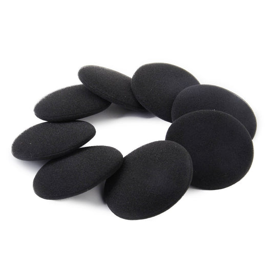 SYGA 4 Pairs Replacement Ear Cushion Pads Soft Comfortable Earpads Cushion Cover for Earphone Headphones Mobile Accessories- 60mm, Black