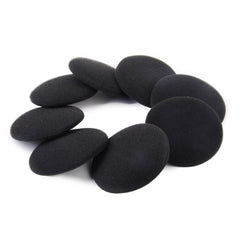 SYGA 4 Pairs Replacement Ear Cushion Pads Soft Comfortable Earpads Cushion Cover for Earphone Headphones Mobile Accessories- 60mm, Black