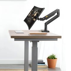 SYGA NB G40 Heavy Duty Monitor Desk Mount, 22-40 Inch Screen Support, 2-15kg Weight Capacity, Full Motion Gas Spring Arm, Black