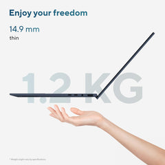 ASUS Zenbook 14,Intel Core Ultra 7 (Series 2), Intel Arc iGPU,32GB,1TB,3K OLED Touch Screen,14",Windows 11,M365 Basic (1Year)*,Office 2024,Ponder Blue,1.28 kg UX3405CA-PZ163WS, Thin & Light Laptop