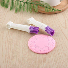 SYGA Cake Lace Tweezers Clips Food Grade Plastic Cookie Stamp Mould Cake Cupcake Fondant Decorating Tool Edge Clip- Pack of 10pcs/Set