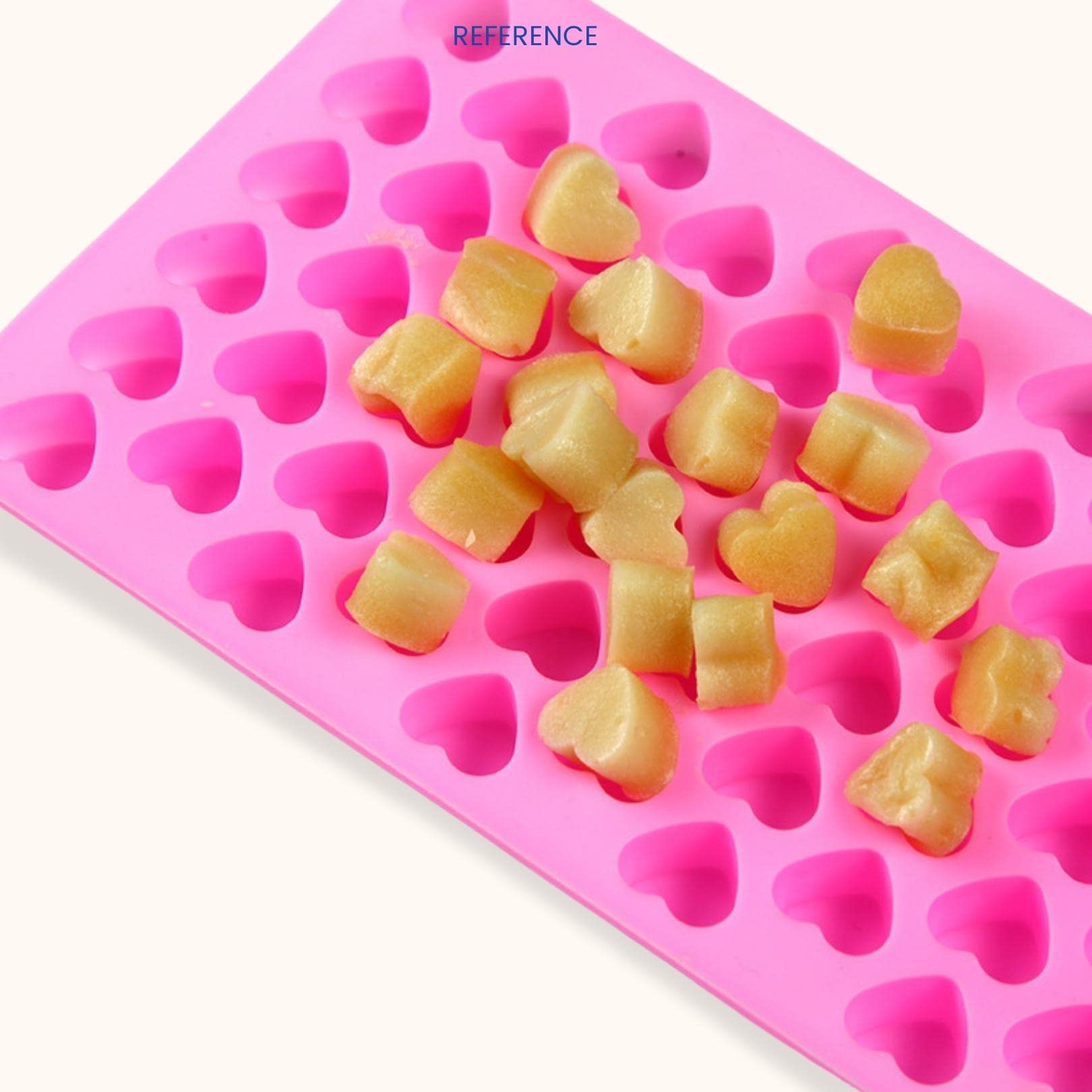 SYGA Xcellent Global Mini Pink Heart Shape Silicone Ice Cube/Chocolate Mold