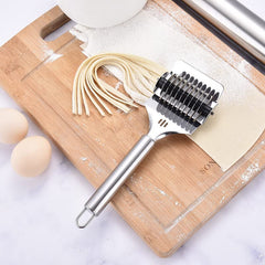 MOMISY Stainless Steel Noodle Maker Roller Docker Dough Ginger Garlic Spaghetti Cutter Multi-Function Kitchen Tool