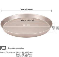 SYGA 2 Piece Square Non Stick Carbon Steel Cake Tin (2_Black)_Size: 22.5 * 22.5 cm