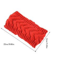 MOMISY Wool Blend HeadBand for Girls (Geometric, Red)