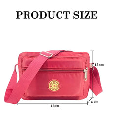 MOMISY Women Mobile Messenger Bag Ladies Nylon Shoulder Small Cross Body Long Strap Travelling, Work