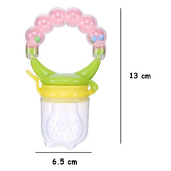 SYGA Medium Fresh Food Nibbler Fruit Feeder Nipple Pacifiers Bottles_Yellow