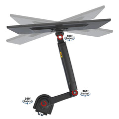 SYGA NB H180 Dual Monitor Desk Mount, 22-27 Inches, 2-9 kg Load Capacity-Black