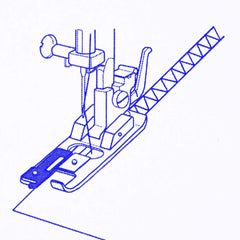 SYGA Overlock Overcast Presser Foot Sewing Machine Fits All Low Shank Snap On Machine (Usha, Brother, Singer)