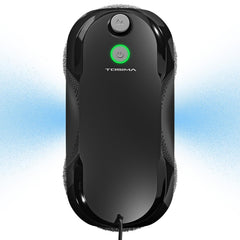 Bequest W5 Window Cleaning Robot, Dual Direction Auto-Spray Smart Window Cleaner with Triple Safety System, Smart Navigation, Remote Control, for All Smooth Surfaces, with 10 Rags, Black.