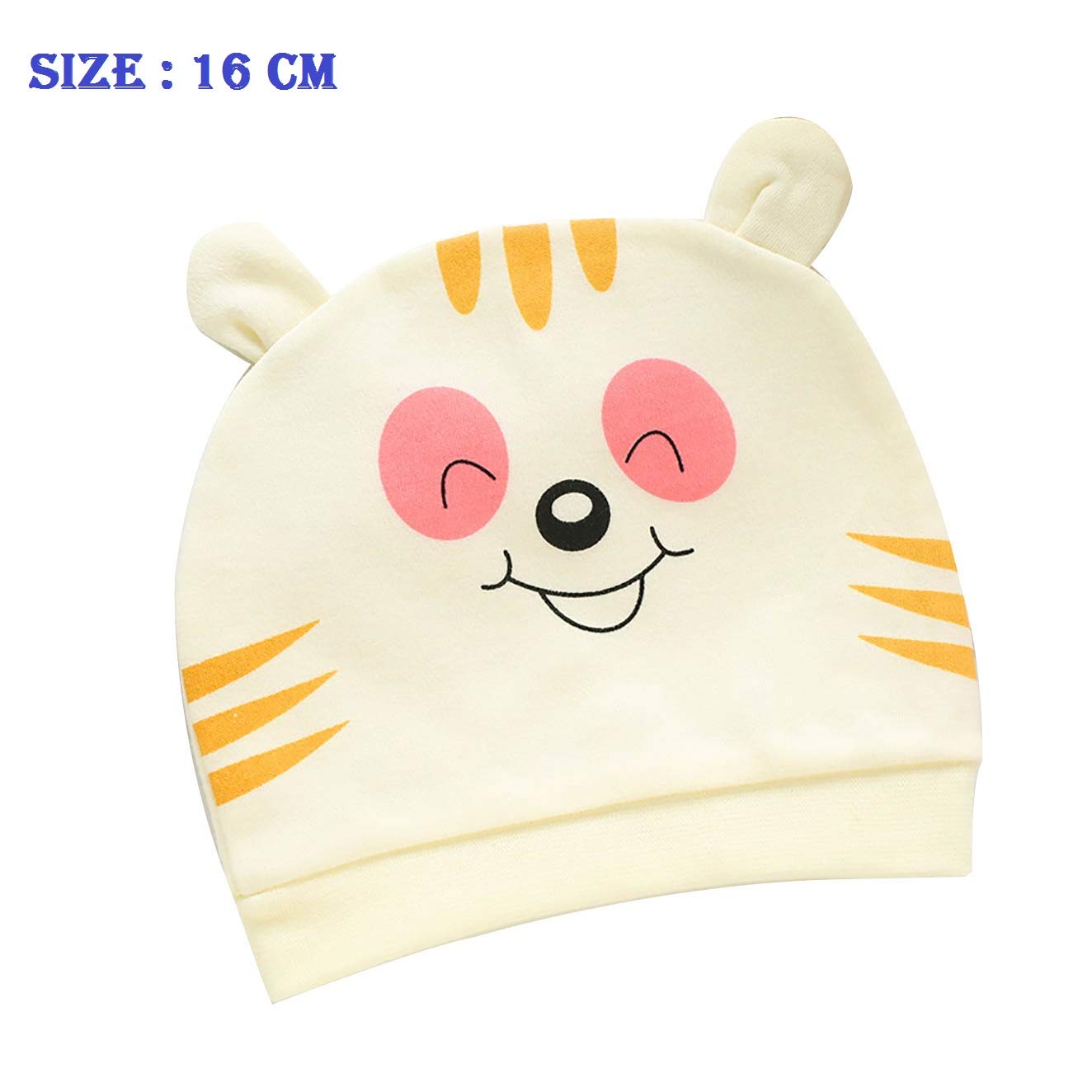SYGA Newborn Baby Cap Soft & Cotton Eye Design Infant Unisex Small Cap 0-6 Month Blue