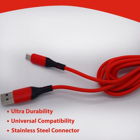 SYGA USB Cable for Android, 5A, Red - 1 Meter