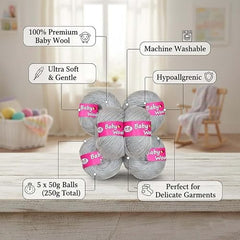 M.G ENTERPRISE MG Baby MelonKnitting Wool 200 Wool Thread for Crochet & DIY Craft Projects