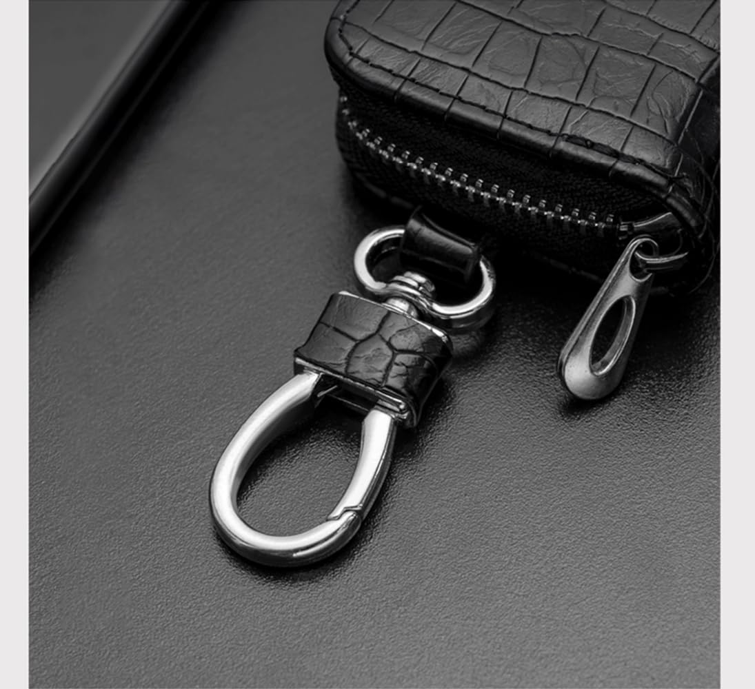 SYGA Car Key Bag Creative Style Car Zipper Fashion Protective Case for Men and Women(Key-Black)