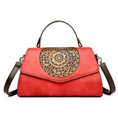 SYGA Women Elegant Retro Handbag – Large Capacity Cover-Style Shoulder Bag