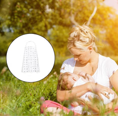 MOMISY Car Seat Canopy Nursing Scarf Poncho Multi-Use Cover, Shopping Cart Cover, Stroller Cover, Infinity Scarf 360° Privacy Breastfeeding Protection, Baby Shower (White Crown)