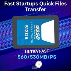 A1TECH 512GB 2.5 Inch SATA Internal SSD - Read: 550MB/s & Write: 500MB/s - Solid-State Drive 5 Year Warranty (512, GB)