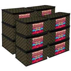 Kuber Industries Clothes Organizer For Wardrobe (Pack of 3 Each) 2-in-1 Combo Storage Organizer For Saree and Blouse - Dress Organizer For Wardrobe - Saree Covers With Zip (Maroon)