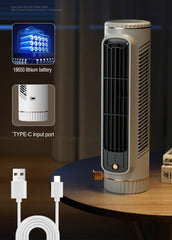 SYGA Summer New Fan Household Vertical Electric Fan Bedroom Circulation Fan Desktop Mute Floor Fan (White)