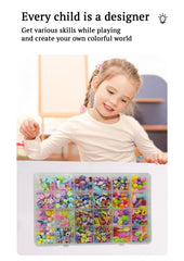 SYGA Beads for Kids Crafts Children's Jewelry Making Kit DIY Bracelets Necklace Hairband and Rings Craft Kits Birthday for 4, 5, 6, 7-Year-Old Little Girls-Multicolor (DIYBeadsSet-24)