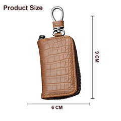 SYGA Car Key Bag Creative Style Car Zipper Fashion Protective Case for Men and Women(Key-Khaki)