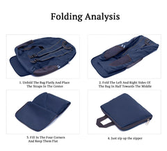 SYGA Outdoor Travel Foldable Backpack Waterproof Backpack With Mini Bag Stay-Clean Backpack for Camping, Hiking, Travelling, Outdoor Activities(Navy Blue)