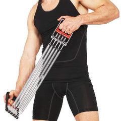 SYGA Professional Gym Exercise Chest Pull Expander Fitness Puller 5 Spring Portable Adjustable Resistance