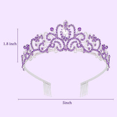 SYGA Bridal Princess Girl Tiara and Rhinestone Crown Headband Hair