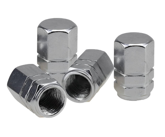 Generic 4X Aluminium Tire Wheel Rims Stem Air Valve Caps Tyre Cover Car Truck Silver