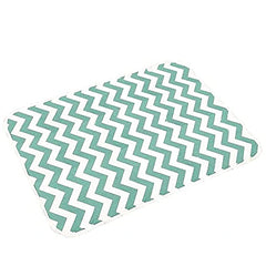 SYGA Baby 1 Piece Large Waterproof Bed Protector Dry Sheet,Washable Reusable Bed Protector_Cyan Waves