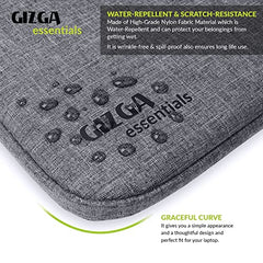 Gizga Essentials Laptop Bag Sleeve Case Cover Pouch for 15.6 Inch Laptop for Men & Women, Padded Laptop Compartment, Free Accessories Pouch, Premium Zipper Closure, Water Repellent Nylon Fabric, Grey
