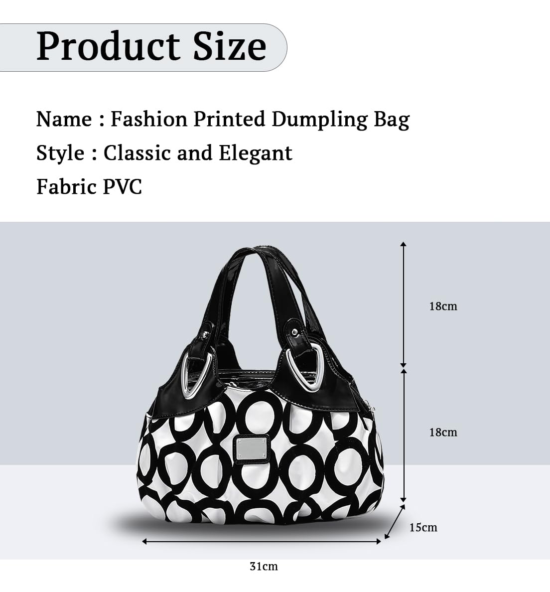 SYGA Women's Printed PU Leather Hobo Bag, Multiple Colors and Patterns, Crossbody Shoulder(CIRCLE PATTERN)