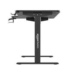 amazon basics Multipurpose Electric Wood Table Desk | Adjustable Height | Ergonomic | Sit & Standing Desk | Digital Display with Memory Preset Option (Black)