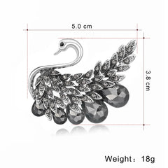 SYGA Brooch Pin Fashion Crystal Rhinestone Jewellery Pin Vintage Clothing Accessories Decoration Versatile Coat design Brooches For Women- S68